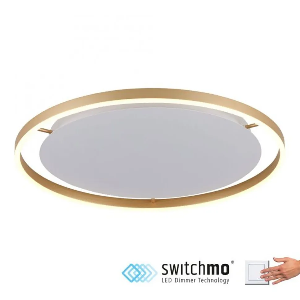 LED Deckenlampe dimmbar Ø58,5 cm 3650 lm in Messing