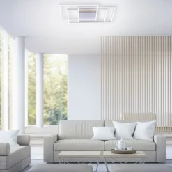 LED Deckenlampe dimmbar in Stahl L:75 cm 5760 lm Modern