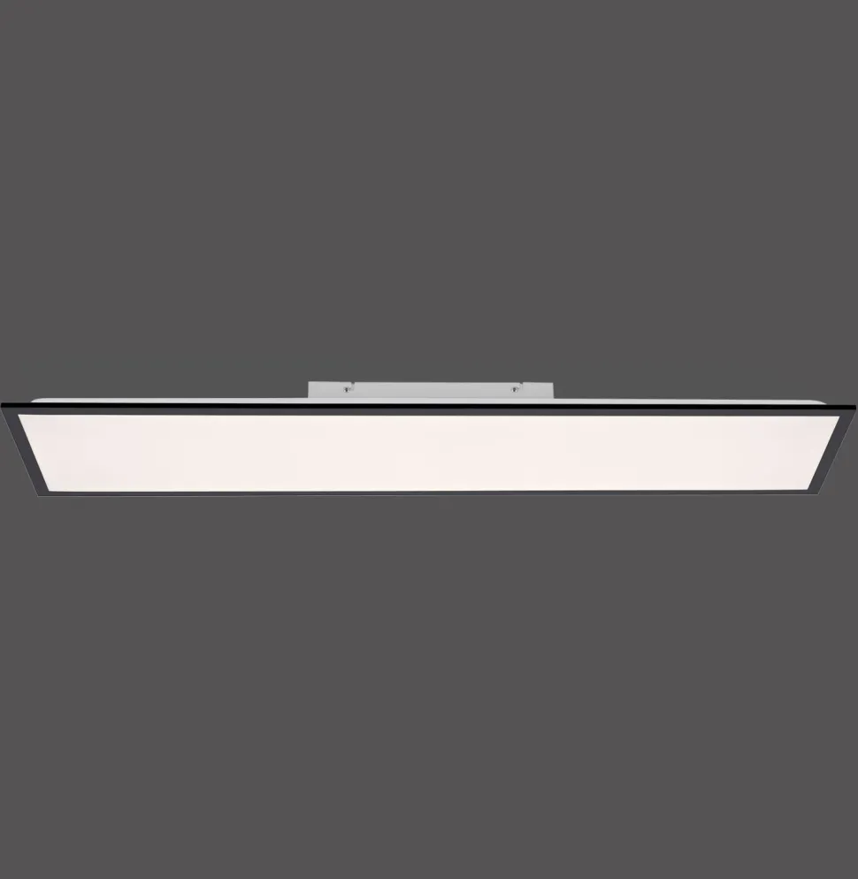 LED Deckenlampe dimmbar Schwarz Fernbedienung 4370 lm