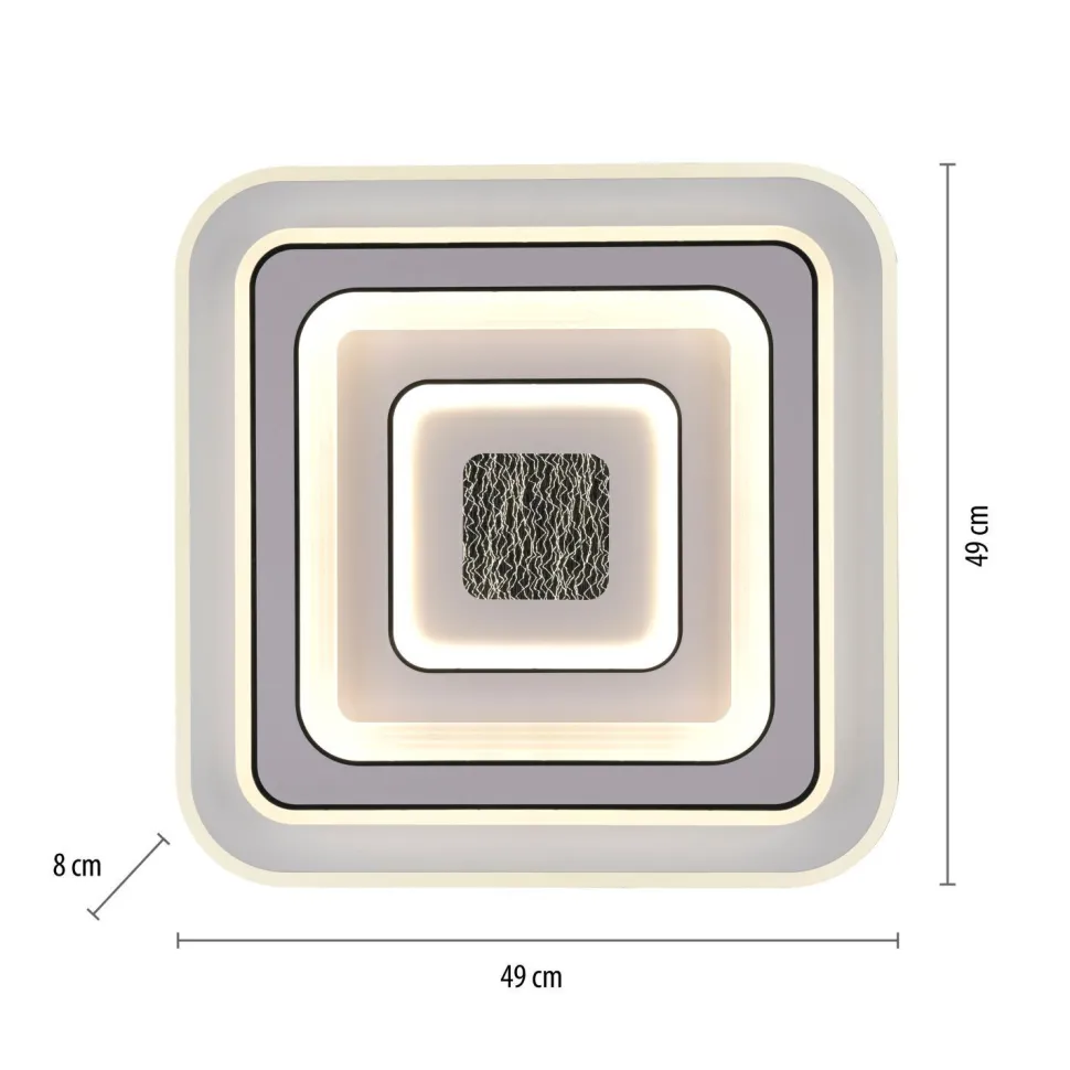 LED Deckenlampe Dimmer Fernbedienung 6500 lm Nachtlicht