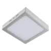 LED Deckenlampe eckig B: 30 cm Chrom Weiß 4000 K