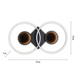 LED Deckenlampe Fernbedienung Tiefenwirkung 2700-5000 K