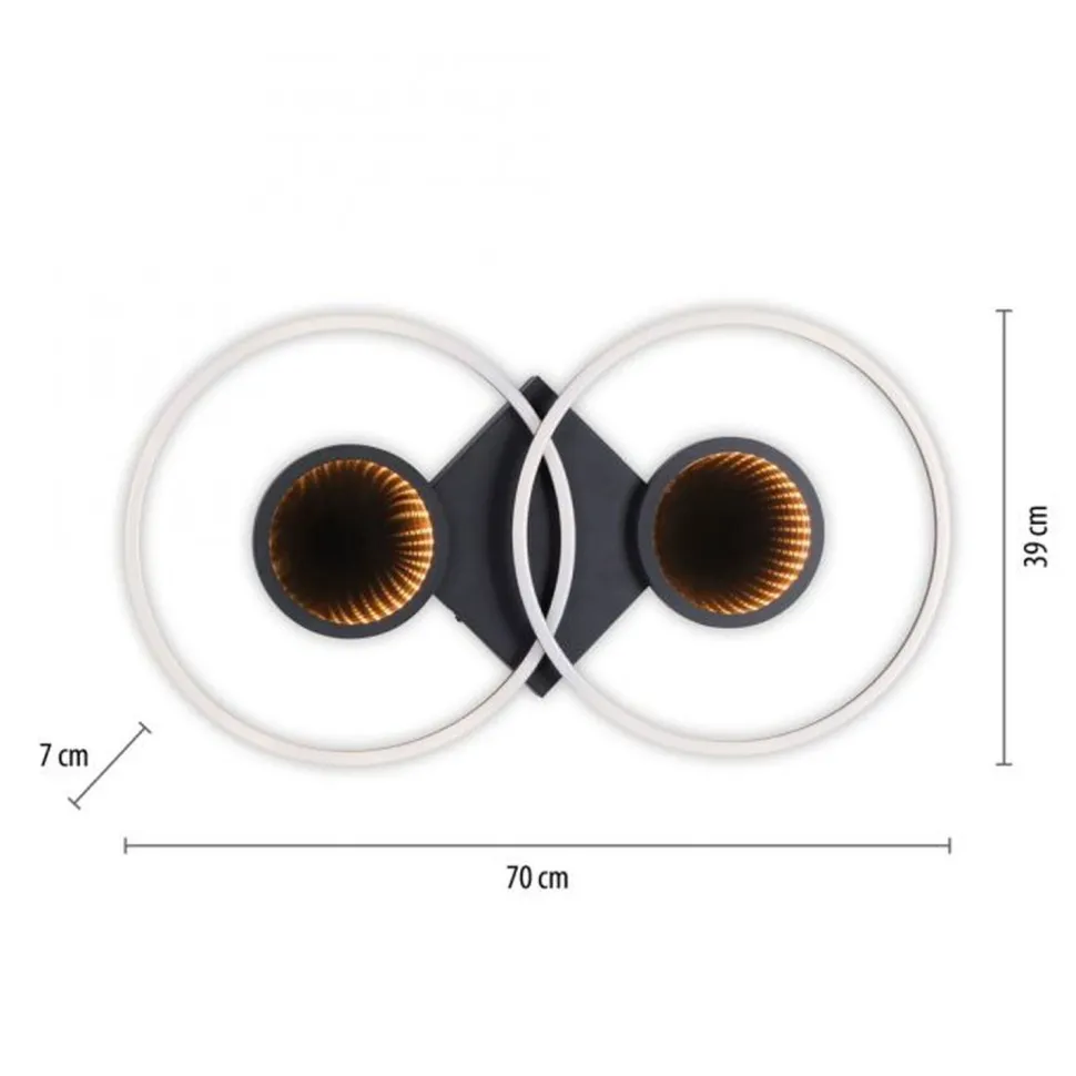 LED Deckenlampe Fernbedienung Tiefenwirkung 2700-5000 K