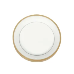 LED Deckenlampe in Gold Weiß Ø28 cm 2700 K wohnlich