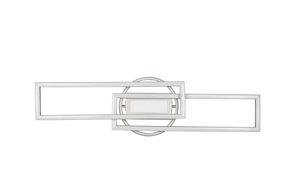 LED Deckenlampe in Nickel Dimmer Fernbedienung 4500 lm