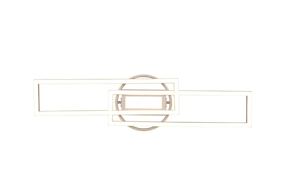 LED Deckenlampe in Nickel Dimmer Fernbedienung 4500 lm