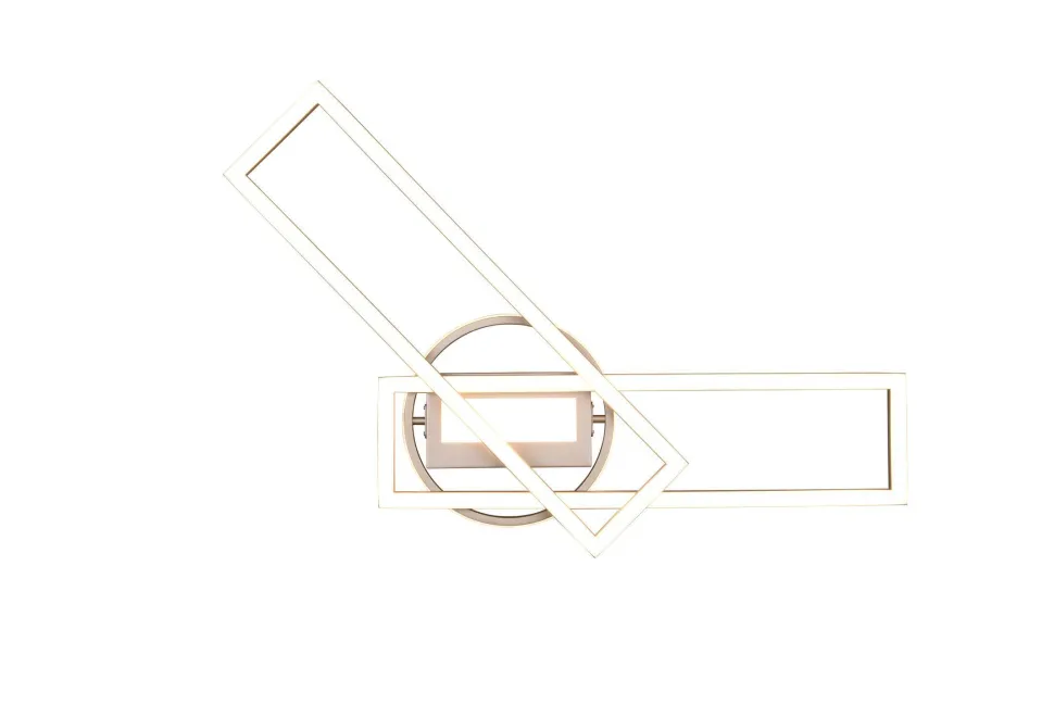 LED Deckenlampe in Nickel Dimmer Fernbedienung 4500 lm