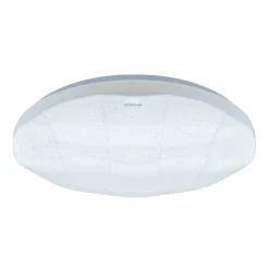 LED Deckenlampe IP44 rund Ø 48 cm Weiß Sternenhimmel