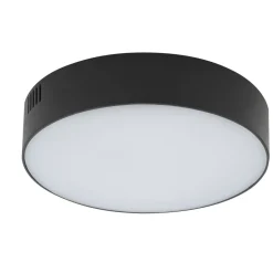 LED Deckenlampe klein Ø 16 cm rund Schwarz 3000 K 1600 lm