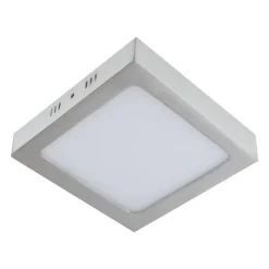 LED Deckenlampe klein B: 22,5 cm Chrom matt Weiß 4000 K