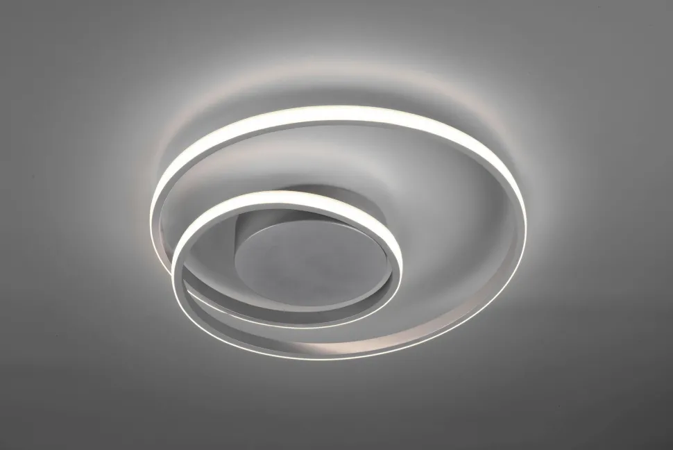 LED Deckenlampe Metall in Titan 2500 lm B:39 cm Spirale