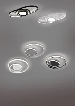 LED Deckenlampe Metall in Titan 2500 lm B:39 cm Spirale