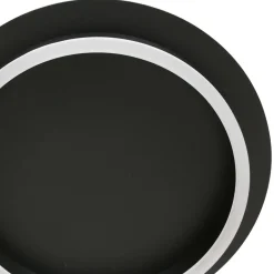 LED Deckenlampe Metall Kunststoff Schwarz 20 W 2700 K