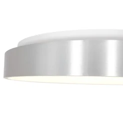 LED Deckenlampe Metall Kunststoff in Silber Weiß 2700 K