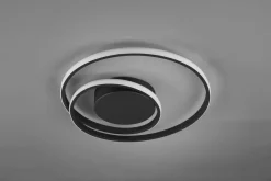 LED Deckenlampe Metall Schwarz 2500 lm B:39 cm Spirale