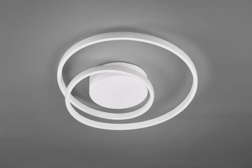 LED Deckenlampe Metall Weiß 2500 lm B:39 cm Spirale