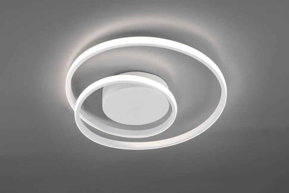 LED Deckenlampe Metall Weiß 2500 lm B:39 cm Spirale