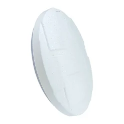 LED Deckenlampe mit Sternenhimmel IP44 D: 37 cm rund Weiß