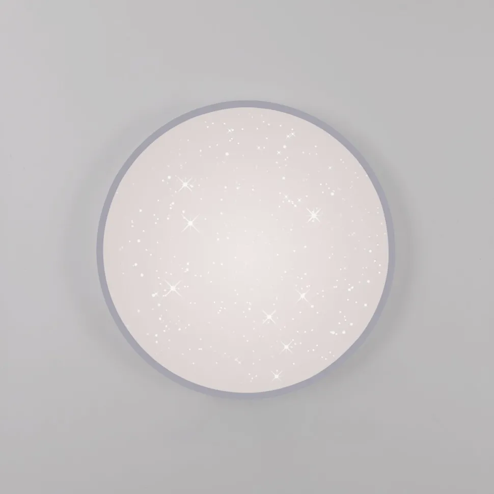 LED Deckenlampe Nachthimmel Silber Ø38 cm 20 W dimmbar