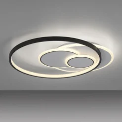 LED Deckenlampe Ringe Weiß Schwarz warmweiß 3000 K 27 W