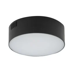 LED Deckenlampe Schwarz Ø 11 cm 4000 K neutralweiß blendarm