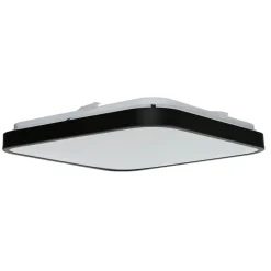 LED Deckenlampe Schwarz Modern IP44 3000K blendarm
