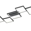 LED Deckenlampe Schwarz Metall L:120,5 cm 34 W dimmbar