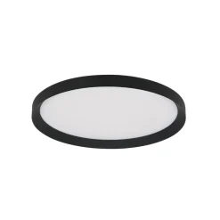 LED Deckenlampe Schwarz Weiß B:40 cm 2700 K rund