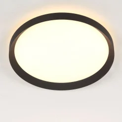 LED Deckenlampe Schwarz Weiß B:40 cm 2700 K rund