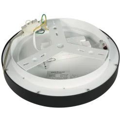 LED Deckenlampe Schwarz Weiß Ø28 cm 2700 K wohnlich