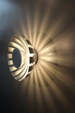 LED Deckenlampe Silber 3000K rund FLARE