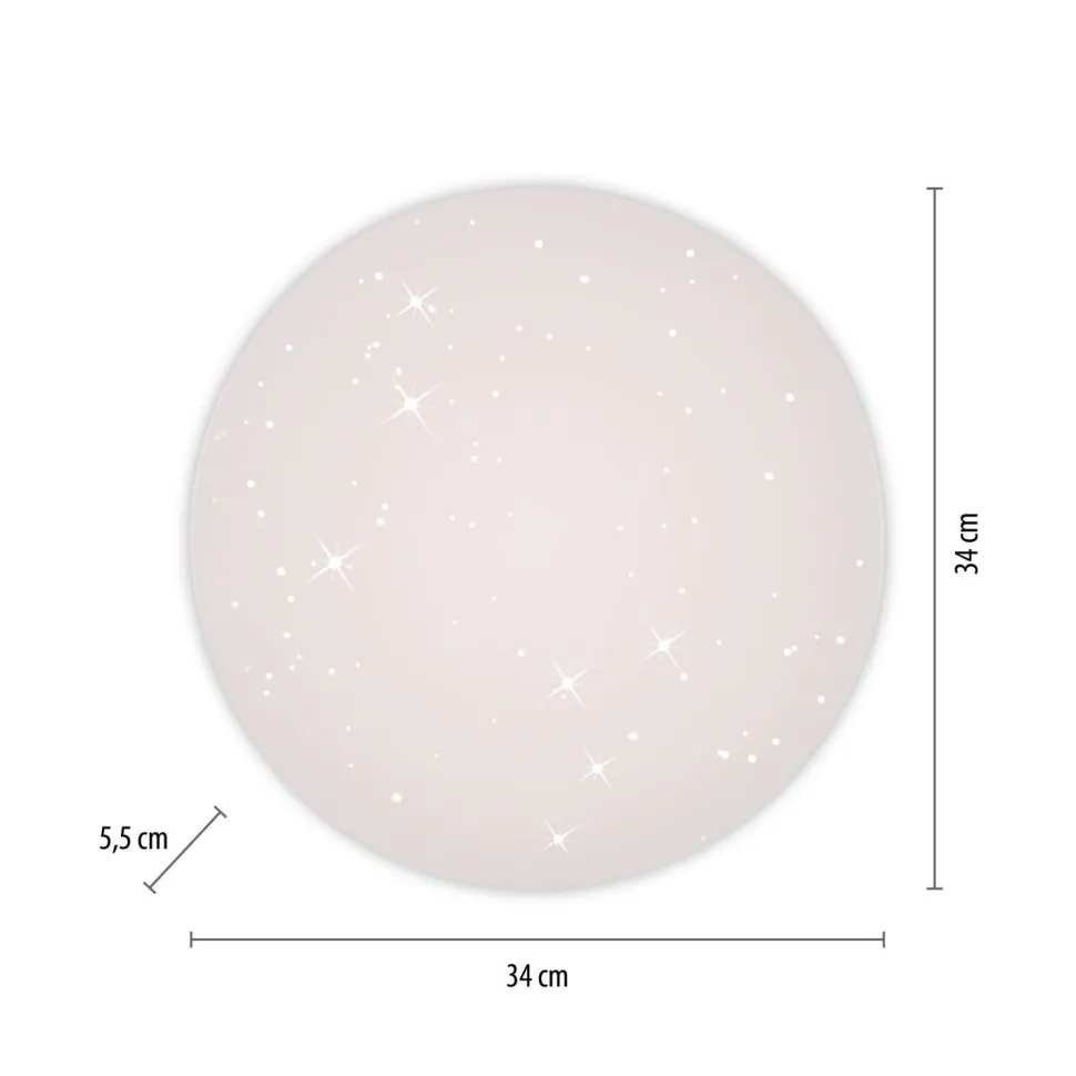LED Deckenlampe Sternenhimmel Ø34 cm 3000 K warmweiß