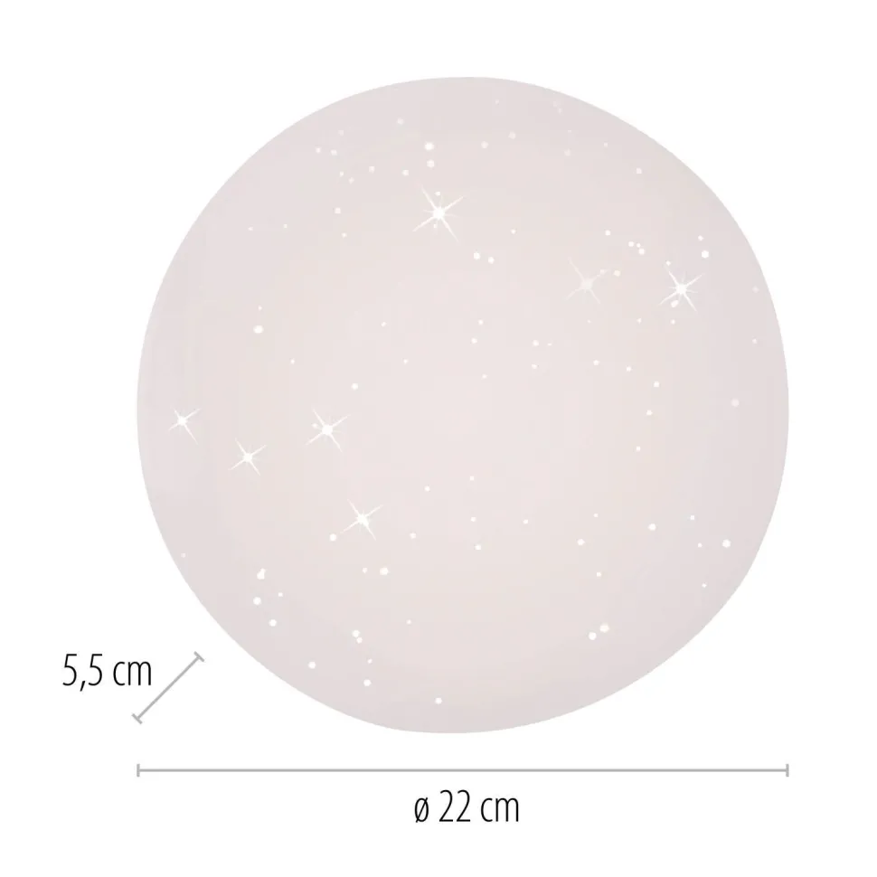 LED Deckenlampe Sternenhimmel Ø22 cm 3000 K gemütlich