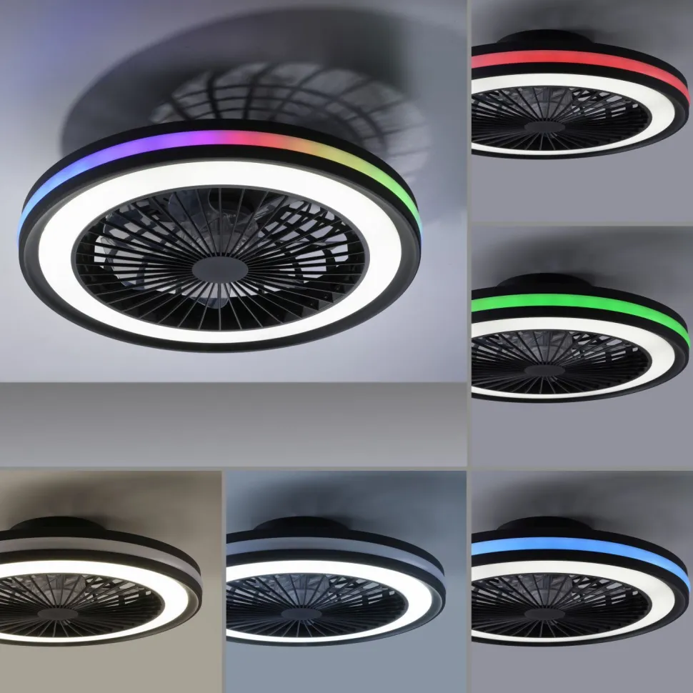 LED Deckenlampe Ventilator Fernbedienung RGB dimmbar