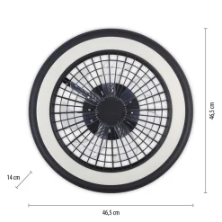 LED Deckenlampe Ventilator Fernbedienung RGB dimmbar