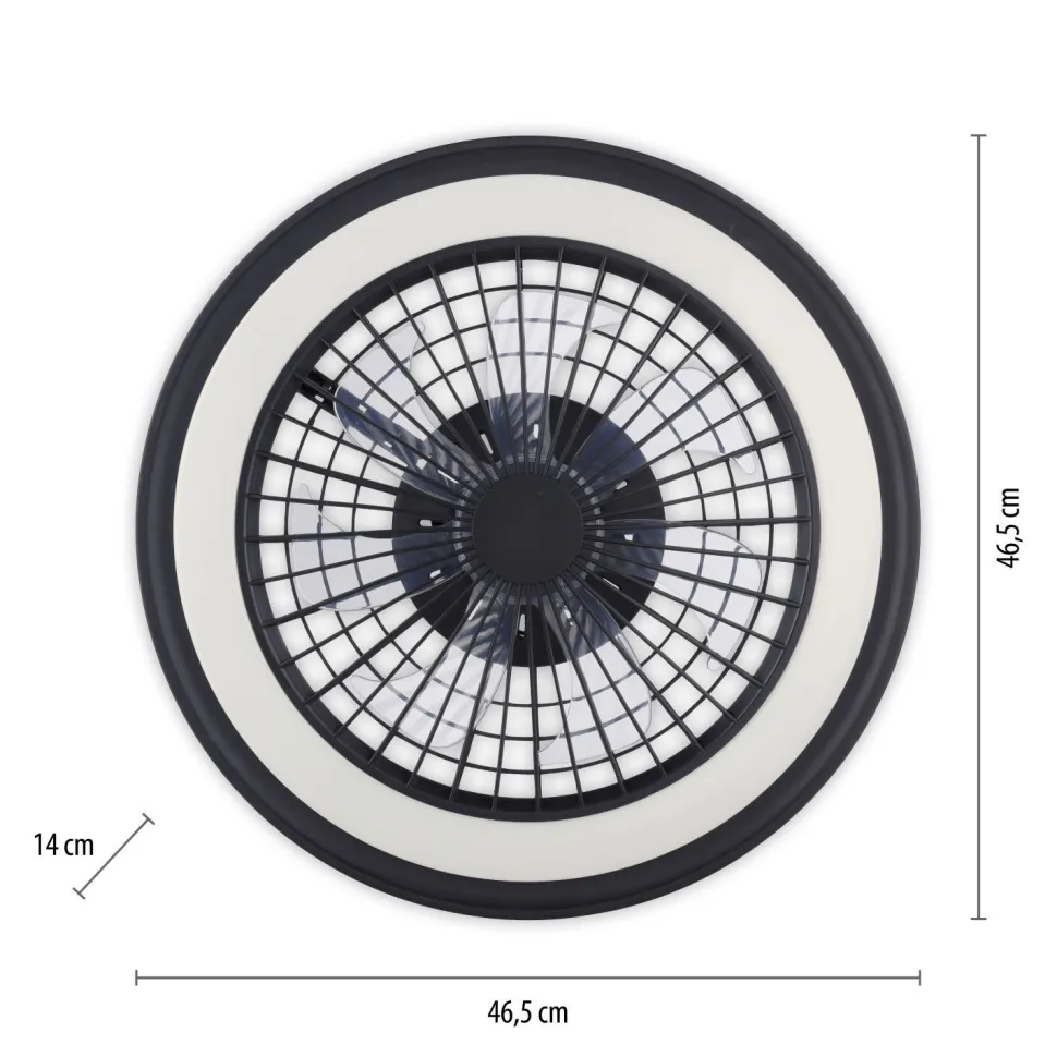 LED Deckenlampe Ventilator Fernbedienung RGB dimmbar