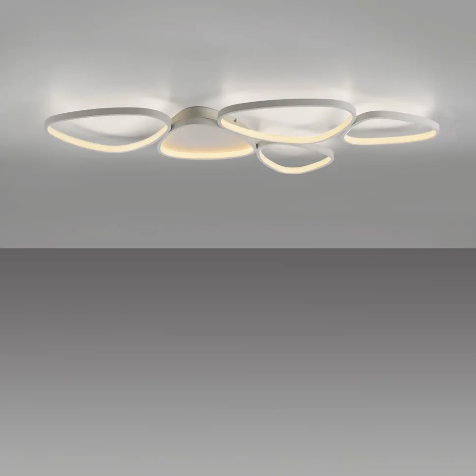 LED Deckenlampe Weiß Metall 3000 K 6100 lm L:116,5 cm