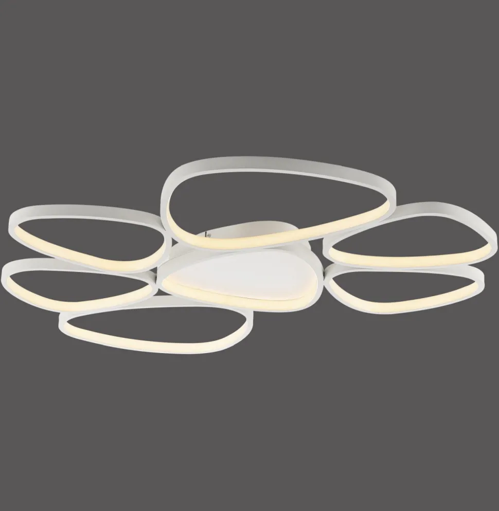 LED Deckenlampe Weiß Metall 3000 K 6100 lm L:92 cm