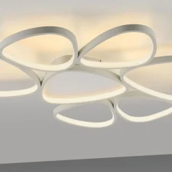 LED Deckenlampe Weiß Metall 3000 K 6100 lm L:92 cm