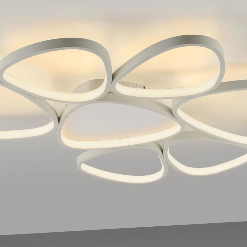 LED Deckenlampe Weiß Metall 3000 K 6100 lm L:92 cm