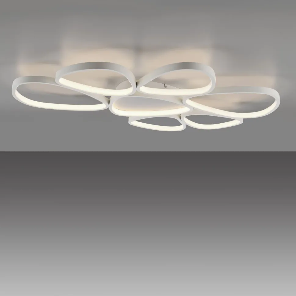 LED Deckenlampe Weiß Metall 3000 K 6100 lm L:92 cm