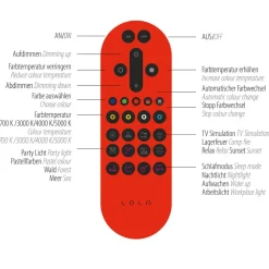 LED Deckenlampe Weiß RGB Beleuchtung mit Ø39 cm 2200 lm