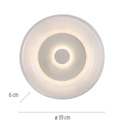 LED Deckenlampe Weiß RGB Beleuchtung mit Ø39 cm 2200 lm