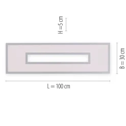 LED Deckenlampe Weiß RGB Licht dimmbar 2700-5000 K 34 W