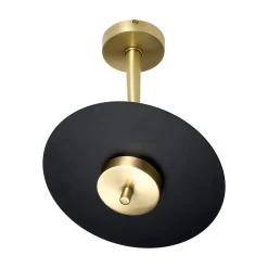 LED Deckenleuchte 2700 K 1150 lm D: 23 cm rund Messing Eisen