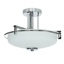 LED Deckenleuchte Bad satiniertes Glas blendarm IP44