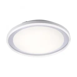 LED Deckenleuchte blendarm IP44 28 W B:45 cm in Chrom