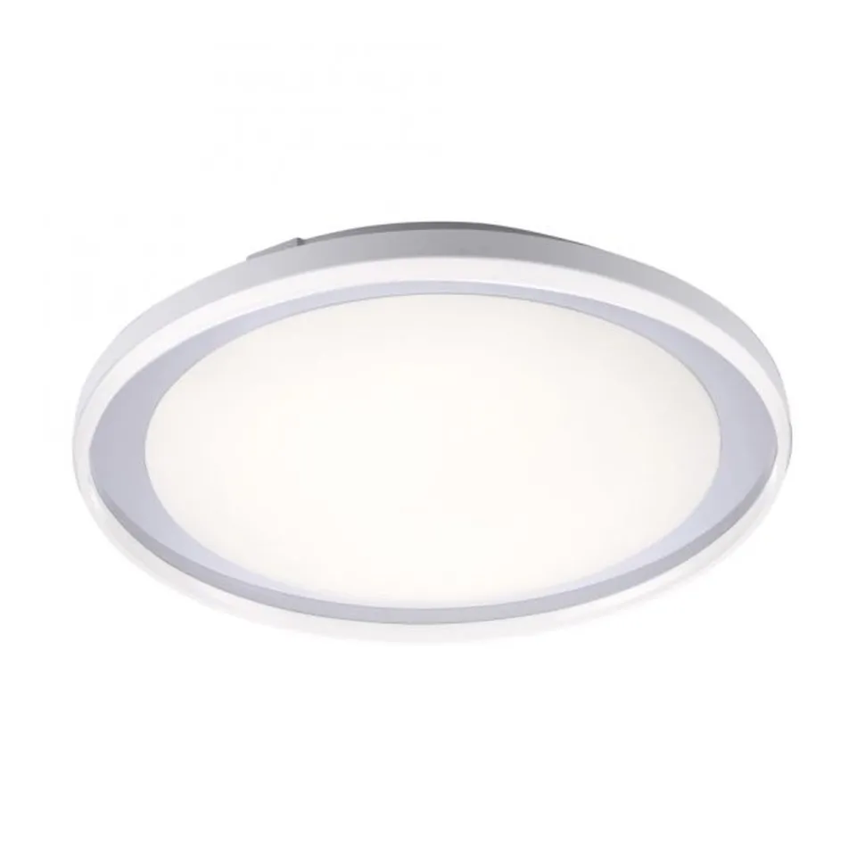 LED Deckenleuchte blendarm IP44 28 W B:45 cm in Chrom