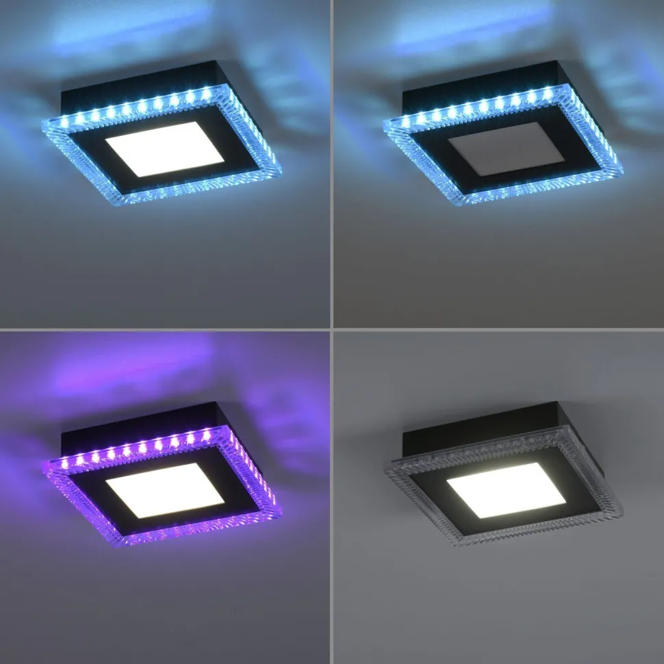 LED Deckenleuchte dimmbar RBG Farbwechsel Fernbedienung