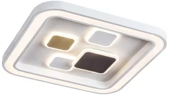 LED Deckenleuchte Dimmbar Chrom Fernbedienung 40W